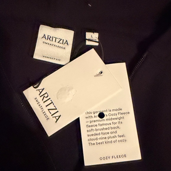 ARTIZIA BLACK SWEAT FLEECE ZIP FRONT HOODIE LARGE PERFECT FIT - Picture 2 of 12